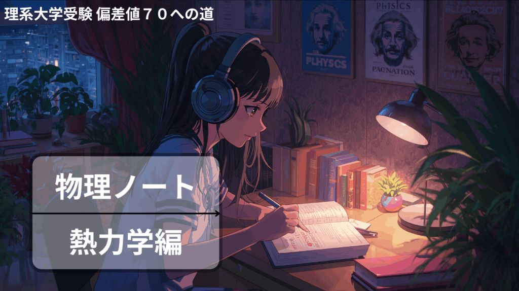 高校物理：熱力学/よく出るものまとめ【偏差値70超えの復習ノート】